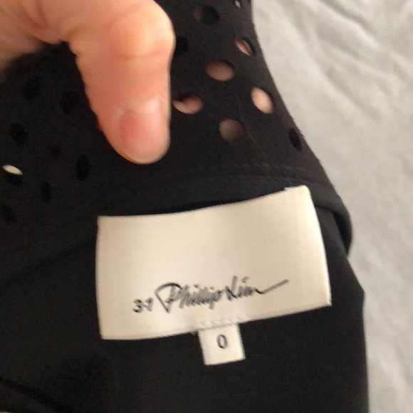 Philip Lim 3.1 laser cut out polka dot dress silk size 0 - Picture 5 of 10
